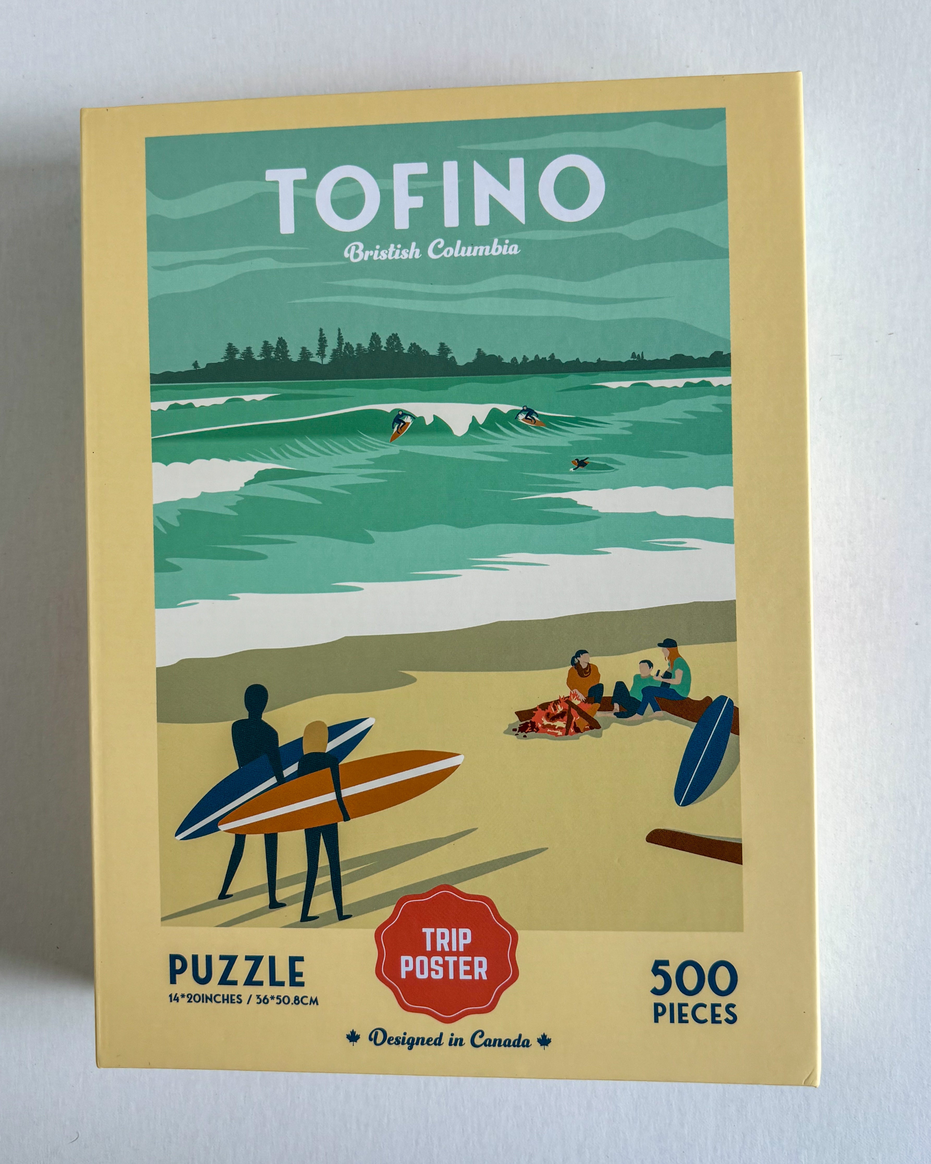 TOFINO surf, 500-piece Puzzle , Designed in Canada – TripPoster