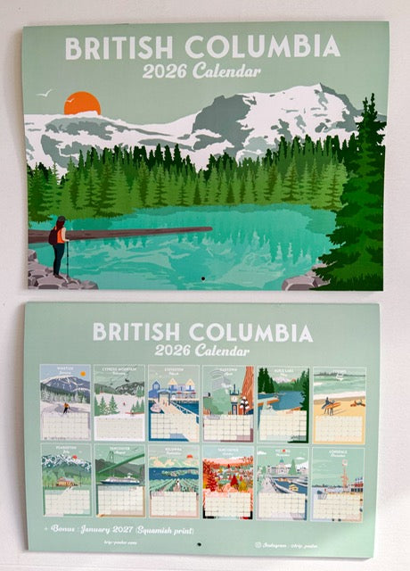 2026 Calendar - BRITISH COLUMBIA