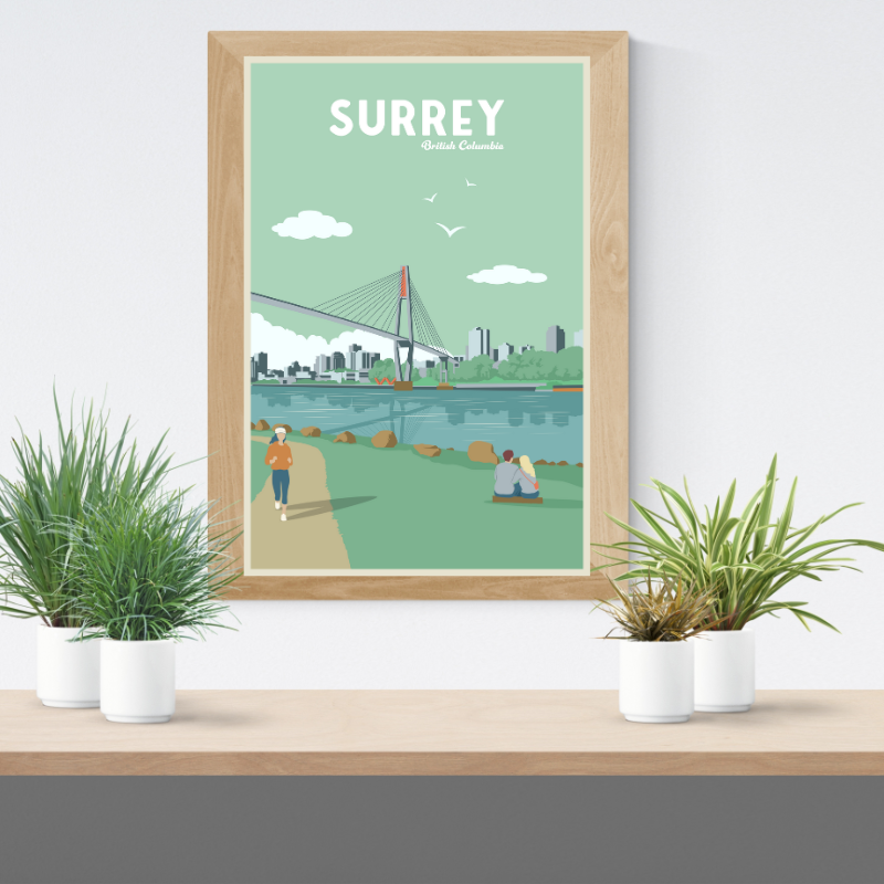 SURREY - BRITISH COLUMBIA POSTER