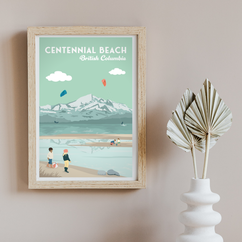TSAWWASSEN CENTENNIAL BEACH POSTER