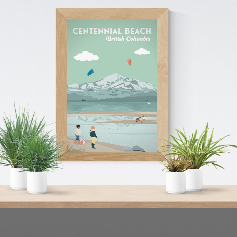 TSAWWASSEN CENTENNIAL BEACH POSTER