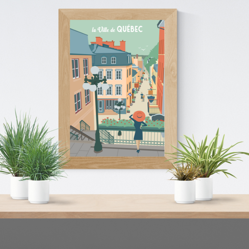 LA VILLE DE QUÉBEC (LE VIEUX) POSTER