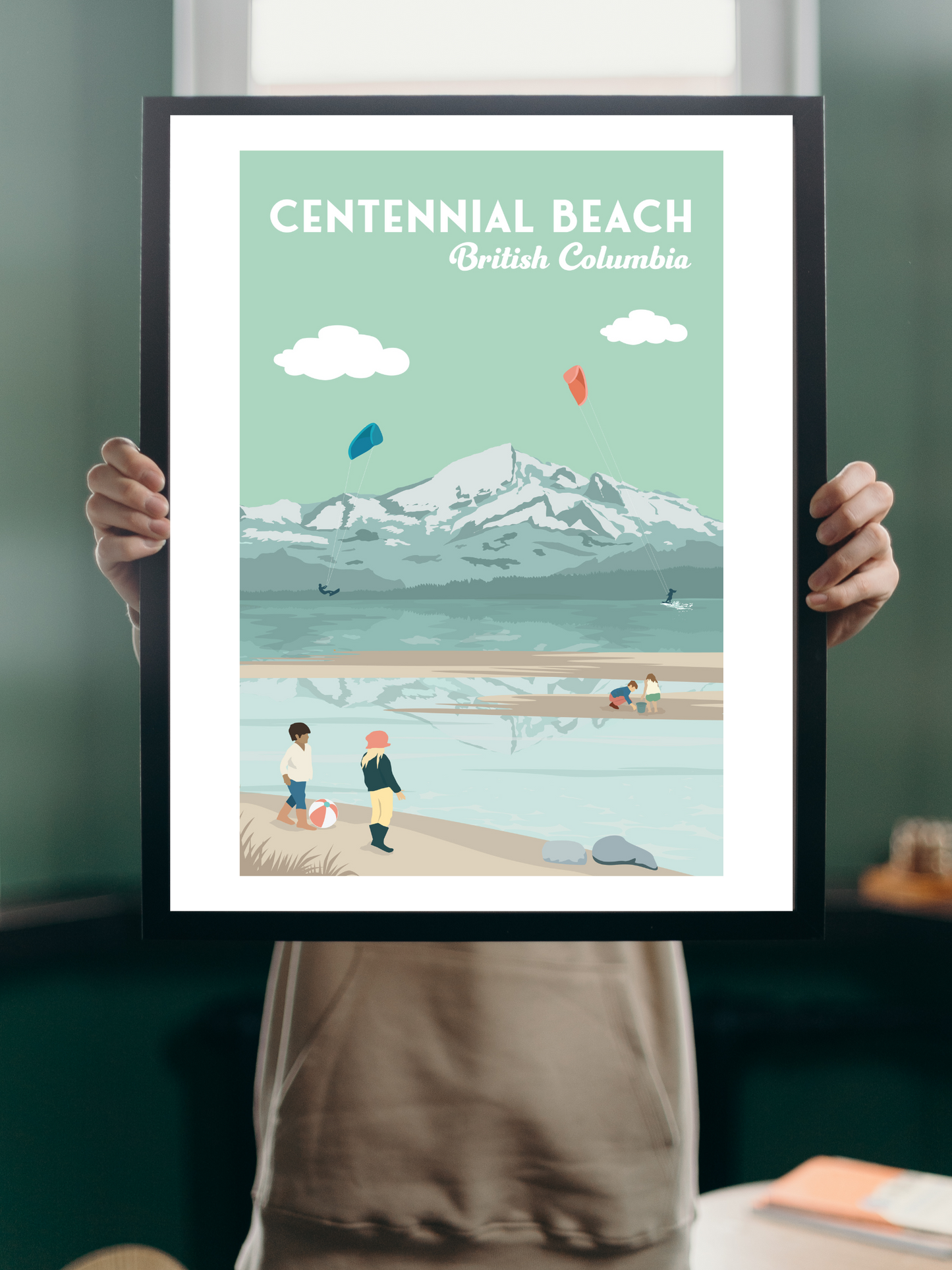 TSAWWASSEN CENTENNIAL BEACH POSTER