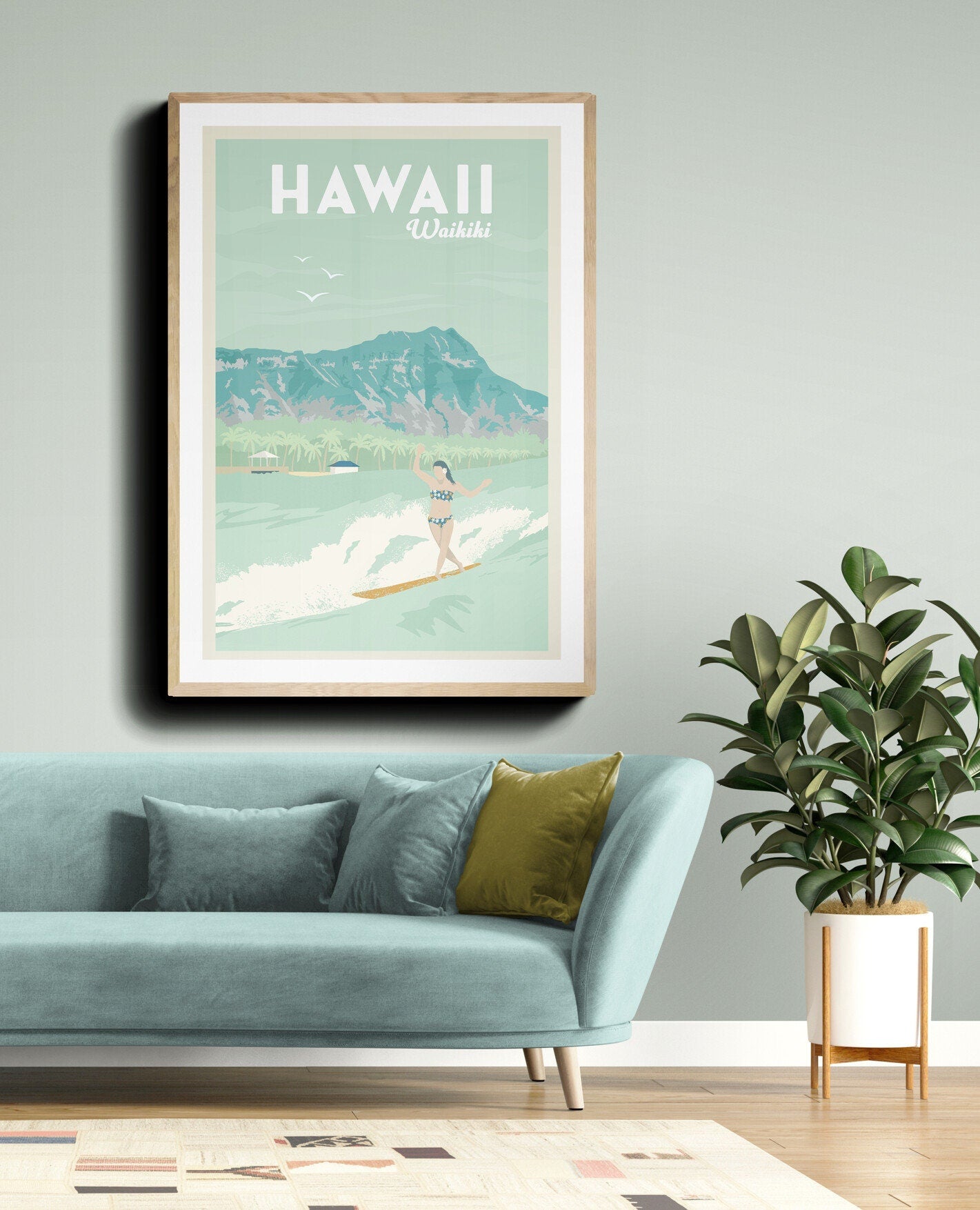 HAWAII WAIKIKI POSTER