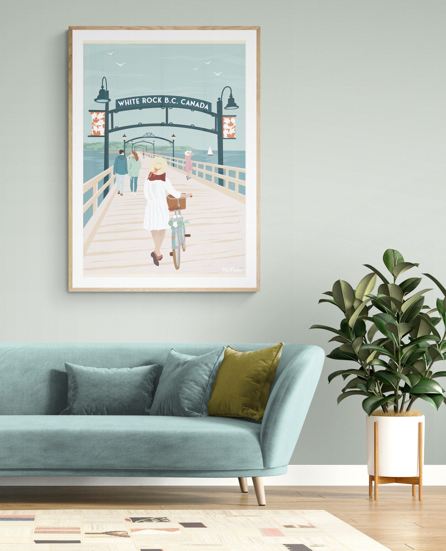 WHITE ROCK SURREY POSTER