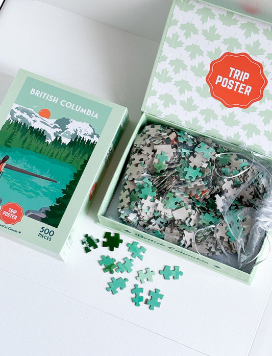British Columbia lake -  500-piece Puzzle for Adults - Designed in Canada