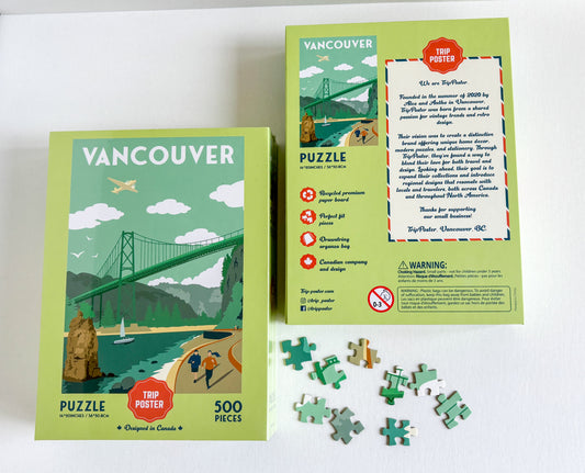 VANCOUVER Stanley park- 500-piece Puzzle for Adults - Designed in Canada