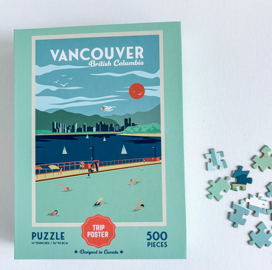 VANCOUVER Kitsilano- 500-piece Puzzle for Adults - Designed in Canada