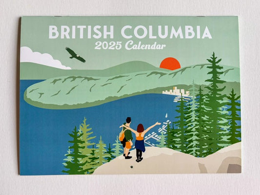 2025 Calendar - BRITISH COLUMBIA