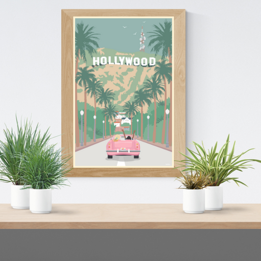 HOLLYWOOD LOS ANGELES POSTER