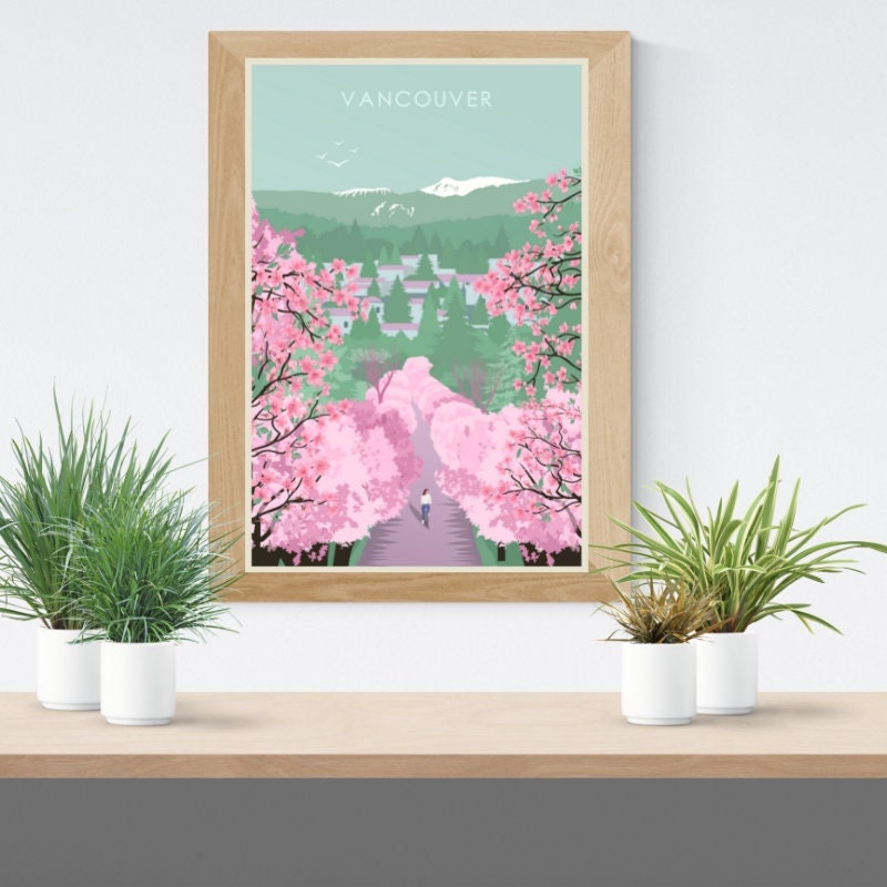VANCOUVER CHERRY BLOSSOM POSTER